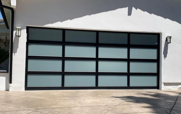 New glass Garage Door in Los Angeles
