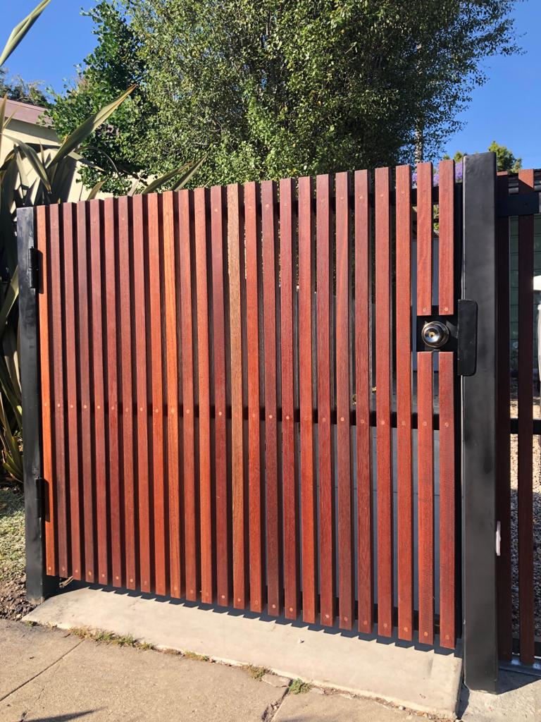 Custom made entry gate installation