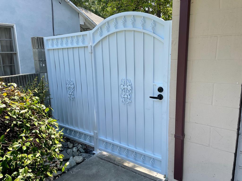 White Iron Gate installation Los Angeles